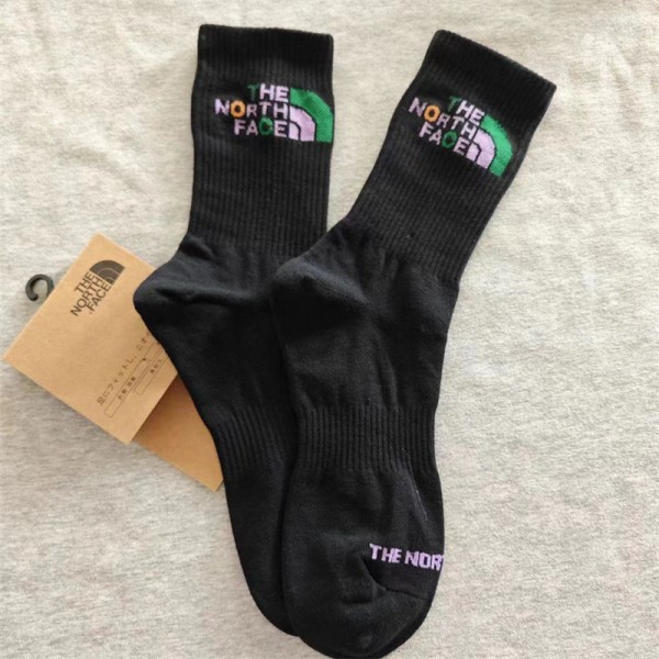 ザノースフェイス THE NORTH FACEレディース向け 靴下 かわいいブランドミドルソックス 高品質浅口ソックス 女の子好き 韓国上質な コットン ソックス くつした