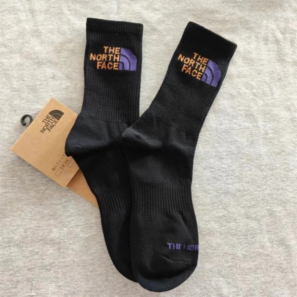 ザノースフェイス THE NORTH FACEレディース向け 靴下 かわいいブランドミドルソックス 高品質浅口ソックス 女の子好き 韓国上質な コットン ソックス くつした