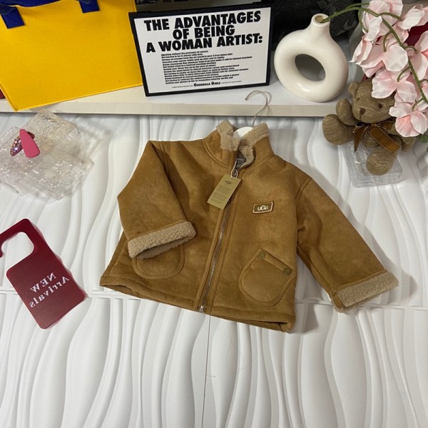 Moncler モンクレールブランドキッズ フリースジャケット 男の子 女の子 子供ボアコート 暖かい 防風防寒 ふわふわ 柔軟 両面起毛 無地 90¬140cm 春秋冬 子供服 アウター ジュニア 保温 厚手