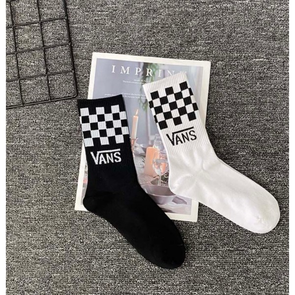 ヴァンズ ソックス2足セット ハイブランドVANS レディース 純綿 肌触りがよい ミドルソックス 靴下 メンズ 防臭 抗菌 履き心地がよい ストッキング