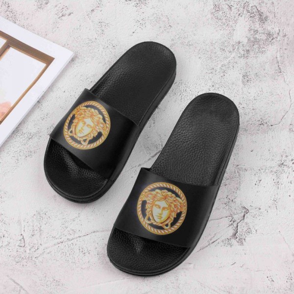 Versace ヴェルサーチブランド スリッパ レディース お出かけ用サンダルブランド室内スリッパ シャワー バス トイレ 230¬275cm ベランダ用メンズ向けスリッパ夏履きやすいレディース メンズ 室内履き スリッパ ペア カップル