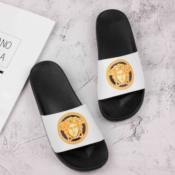 Versace ヴェルサーチブランド スリッパ レディース お出かけ用サンダルブランド室内スリッパ シャワー バス トイレ 230¬275cm ベランダ用メンズ向けスリッパ夏履きやすいレディース メンズ 室内履き スリッパ ペア カップル