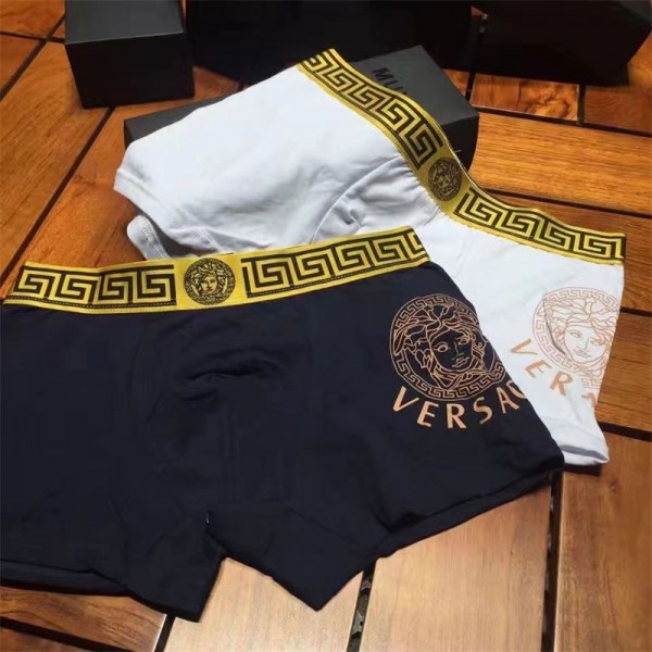 ブランド ヴェルサーチ ボクサーパンツ 高通気性 VERSACE 下着 パンツ メンズ 男性  ローライズ 前閉じ 3D 立体 抗菌 防臭 吸水 速乾 M - 2XL