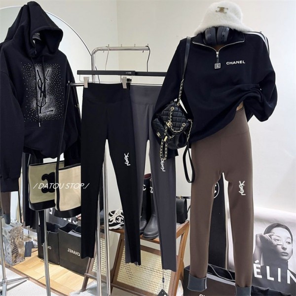 ブランドYSLヨガパンツ レディース イヴサンローランヨガがパンツ 9分丈 美脚美尻 ハイウエスト 吸汗速乾 ヨガレギンス ヨガウェア S - XL スポーツタイツ トレーニング スパッツ スポーツ ダンス ホットヨガ