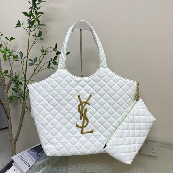 Yslイヴサンローランブランドトートバッグ レディース ハンドバッグ ミニポーチ付き かわいい おしゃれ 軽量 機能的 使いやすい 手提げバッグ 通勤 かばん マザーズバッグ 手提げバッグ