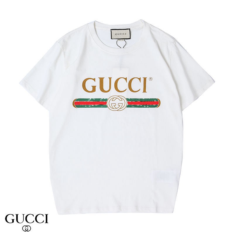 Gucci T-shirtメンズ 気質 流行 シンプル グッチ春夏 半袖オシャレ 若者トレンド ミニマリスト 快適 人気 通学 通勤ハイブランド