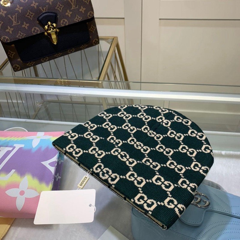 ブランド風 GUCCI ニット帽 レディース 秋冬 オシャレ潮流