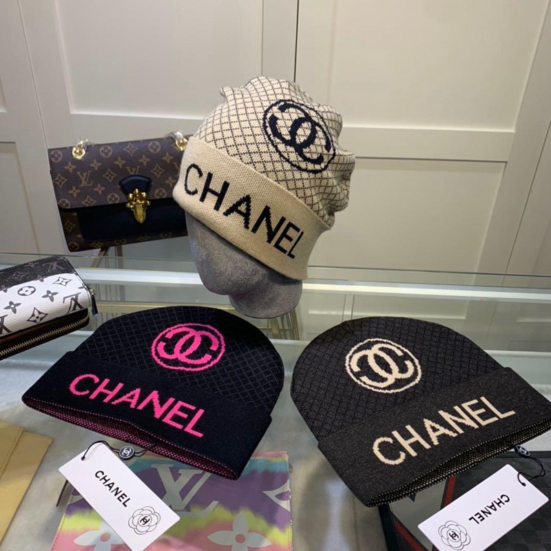 Chanel モノグラム 帽子 ブランド ハット ニット製