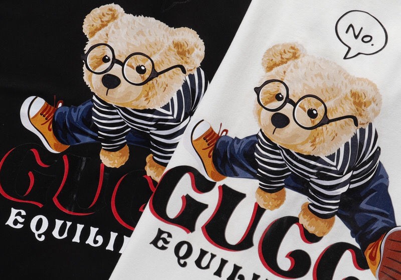 Gucciグッチブランドｔシャツシンプルカジュアル半袖コットン トップス