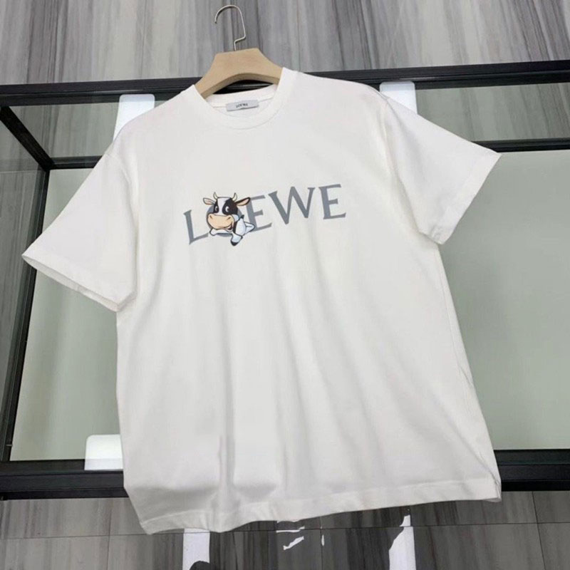 LOEWE ロエベ Ｔシャツ  21SS  S359333XCB × Joe brainard ジョー・ブレイナード ジュエルプリント バックロゴ 半袖 Tシャツ ブラック系 S