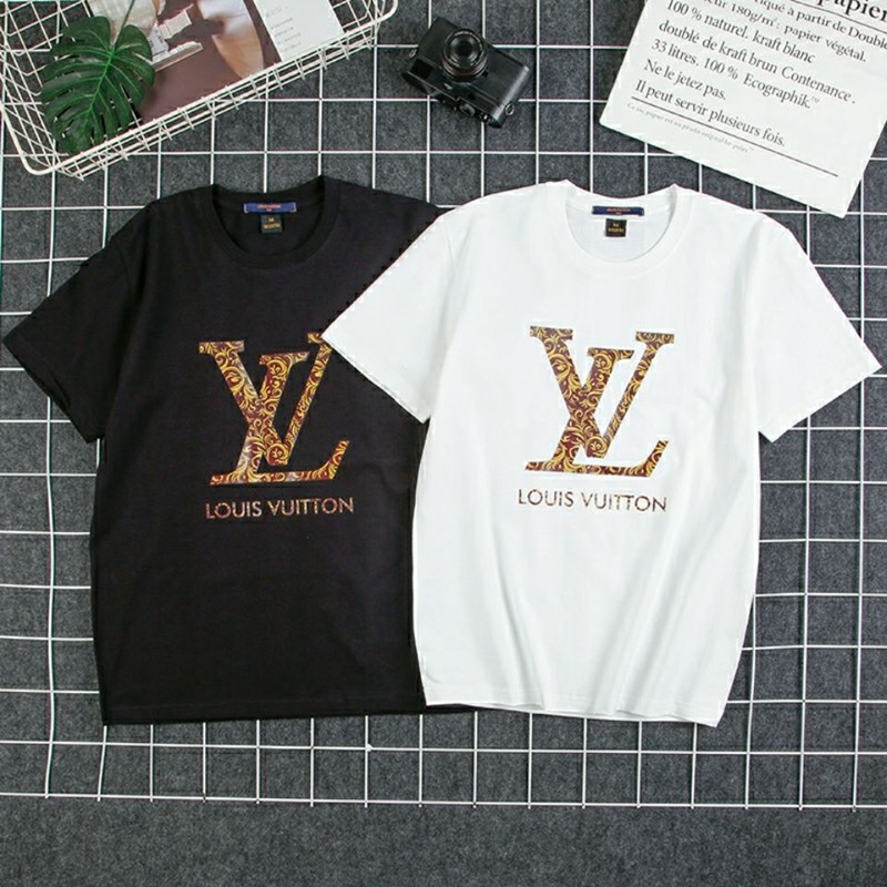 LV風ロゴプリントＴシャブランドレディースメンズ