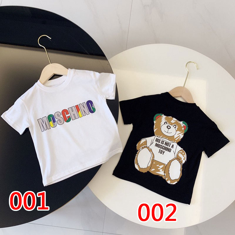 moschinoモスキーノｔシャツモス小熊プリント子供服