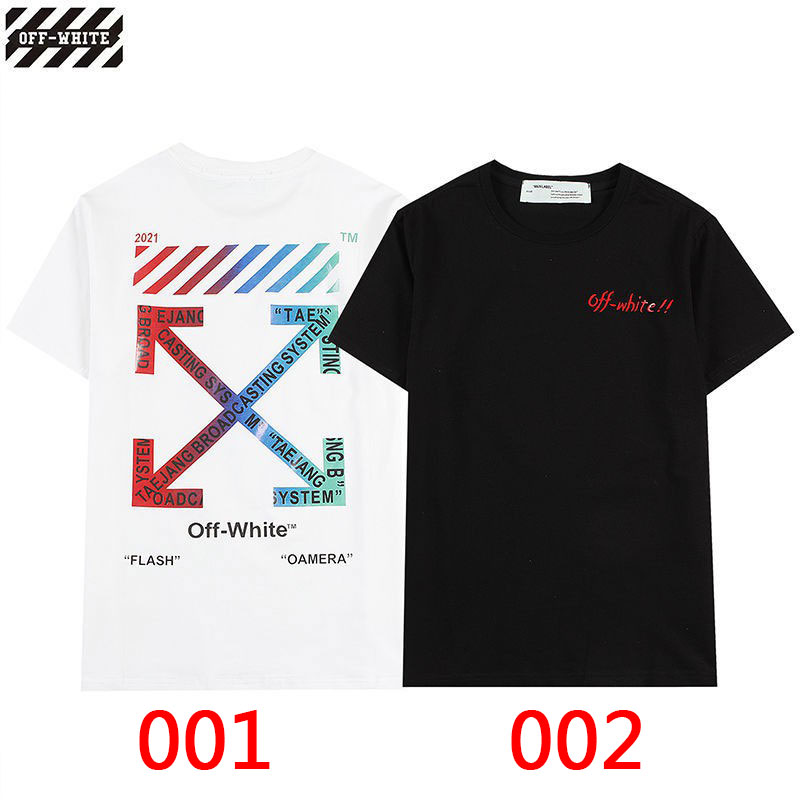 ハイブランドオフ-ホワイト半袖Ｔシャツ春夏