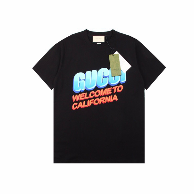 ハイブランドグッチ黒tシャツ偽物