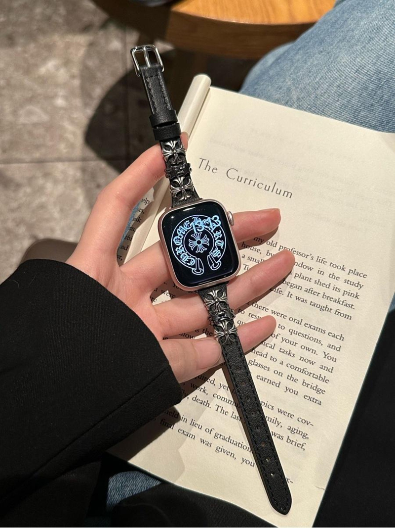 クロムハーツApple Watch 12/11/se3/10 9 ultra/8/7/6ブランドベルト 