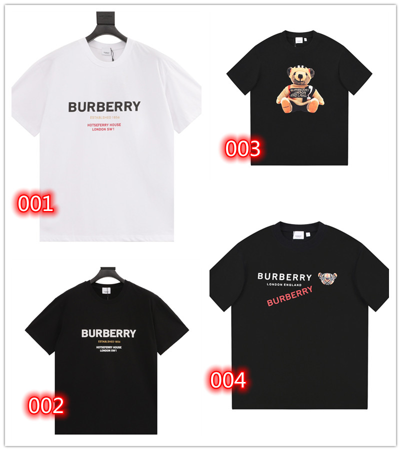 バーバリーtシャツハイブランドBurberry 夏 丸首 半袖