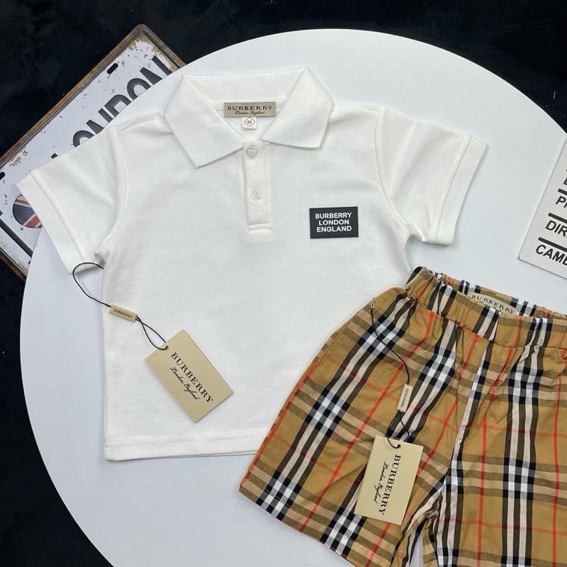 バーバリー子供ポロシャツ短パン おしゃれ