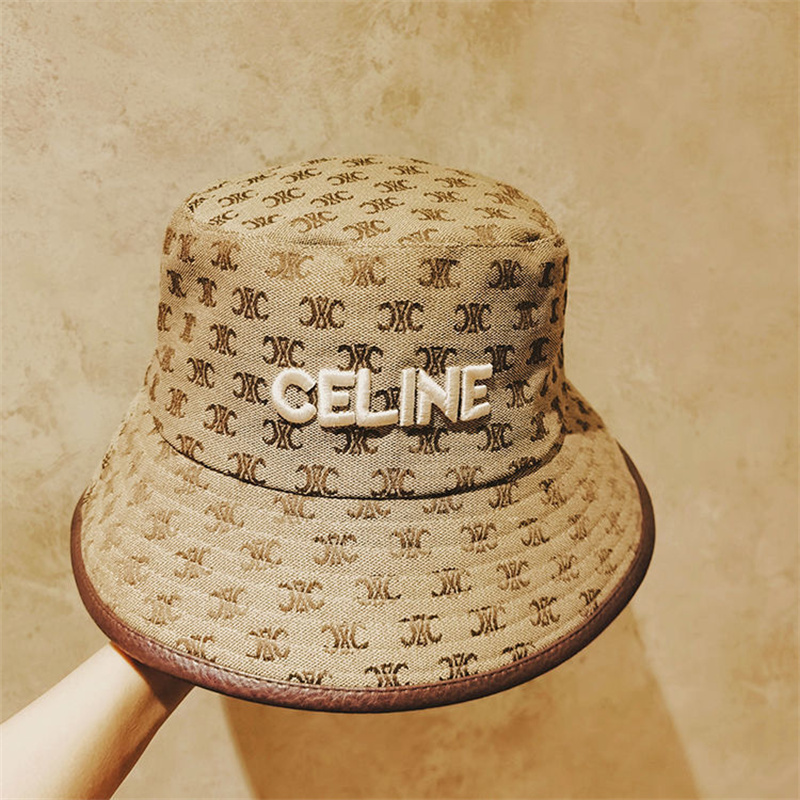 セリーヌ バケットハットハイブランド ファッション 軽量 ハット キャップ Celine刺繡ロゴ 日焼け止め つば広い 漁師の帽子 サイズ調整可能