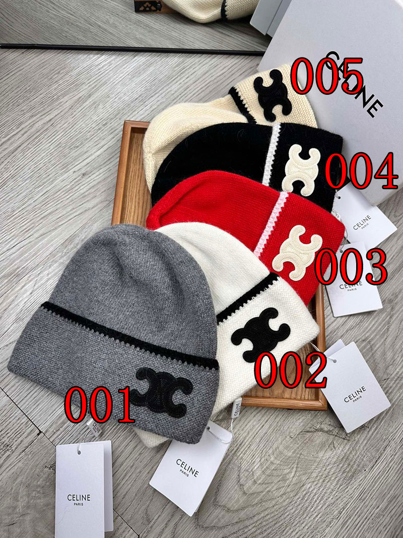 ブランドCELINE ニット帽子冬