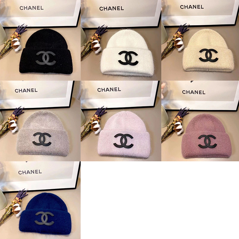 秋冬日よけ防寒暖かいニットハットカジュアルメンズchanel