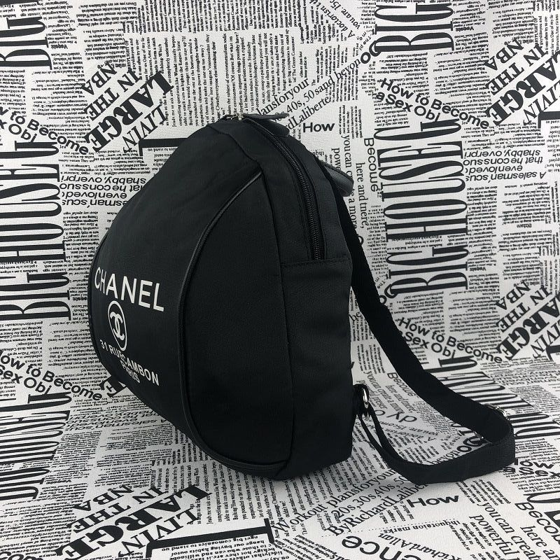Chanel ハイブランドバッグ シャネル オシャレ モノグラム 黒 バックパック 運動バッグ 手提げカバン 旅行