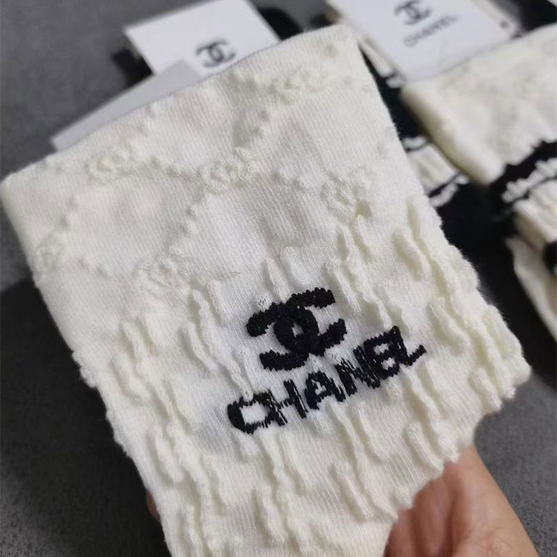 Chanel コットン ソックス くつした