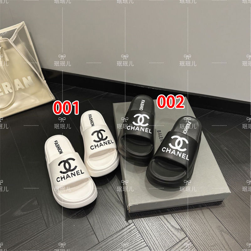 シャネル厚底サンダル