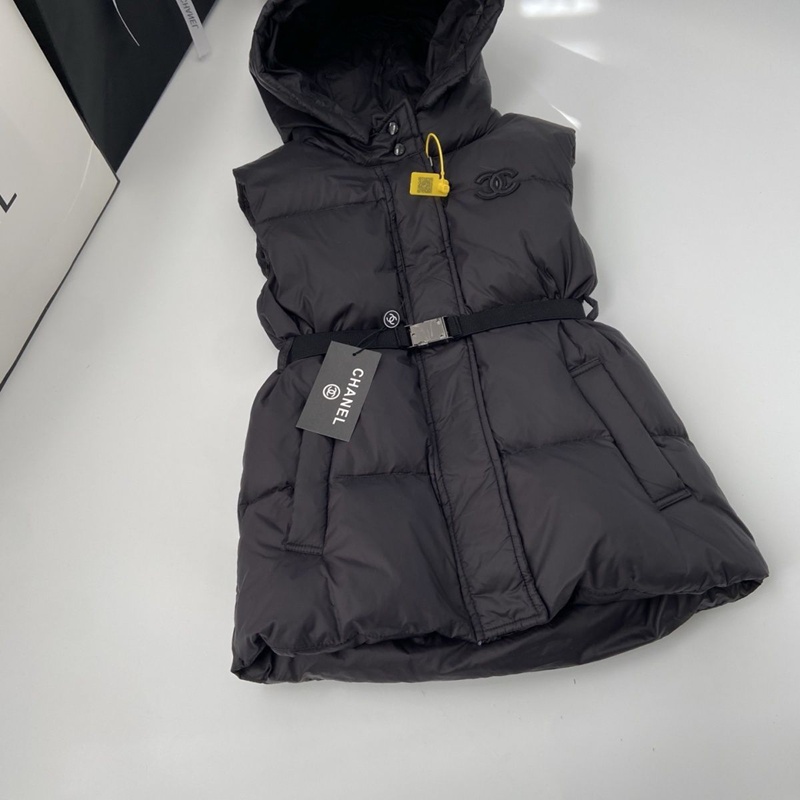 シャネルロングダウンベスト 防寒