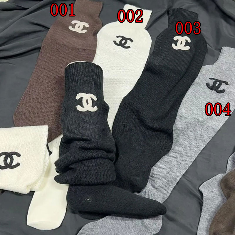 シャネル高級ハイソックス 女の子好き