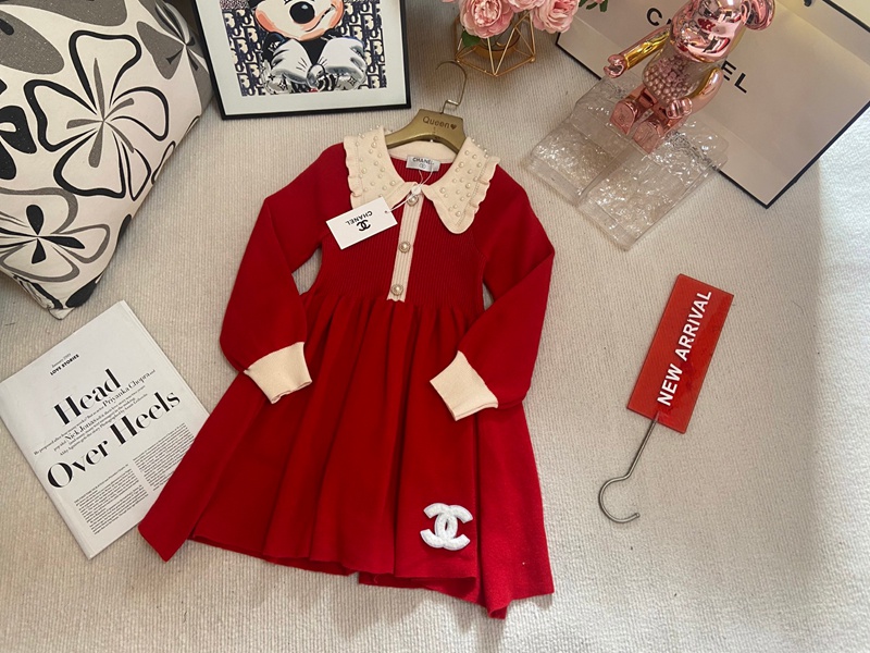 シャネルキッズニットドレス