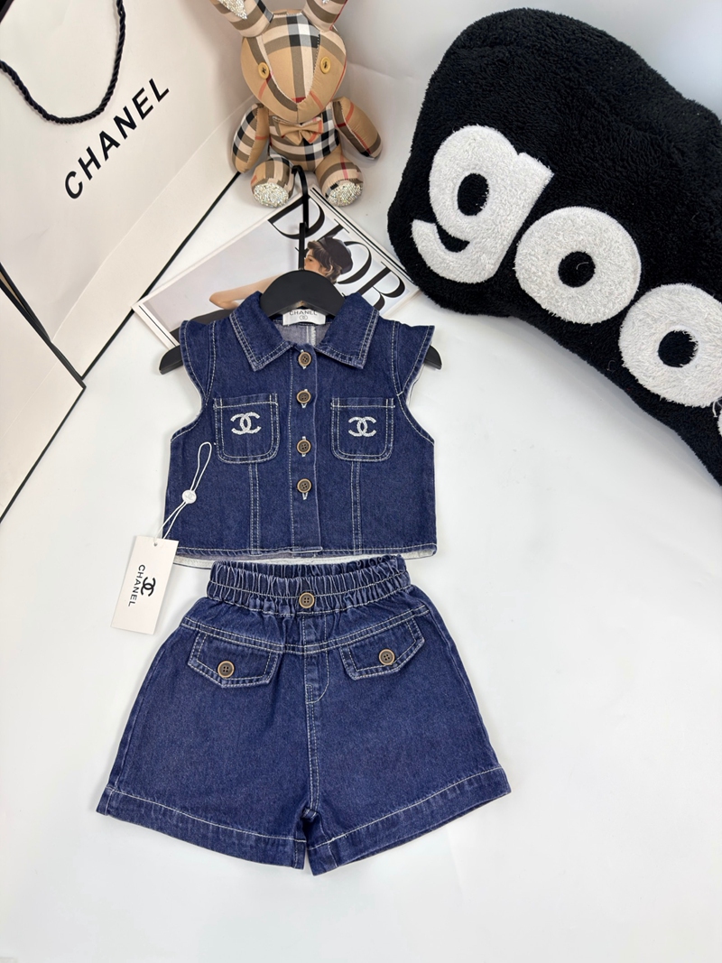 Chanel ガールズデニム服 セットアップ