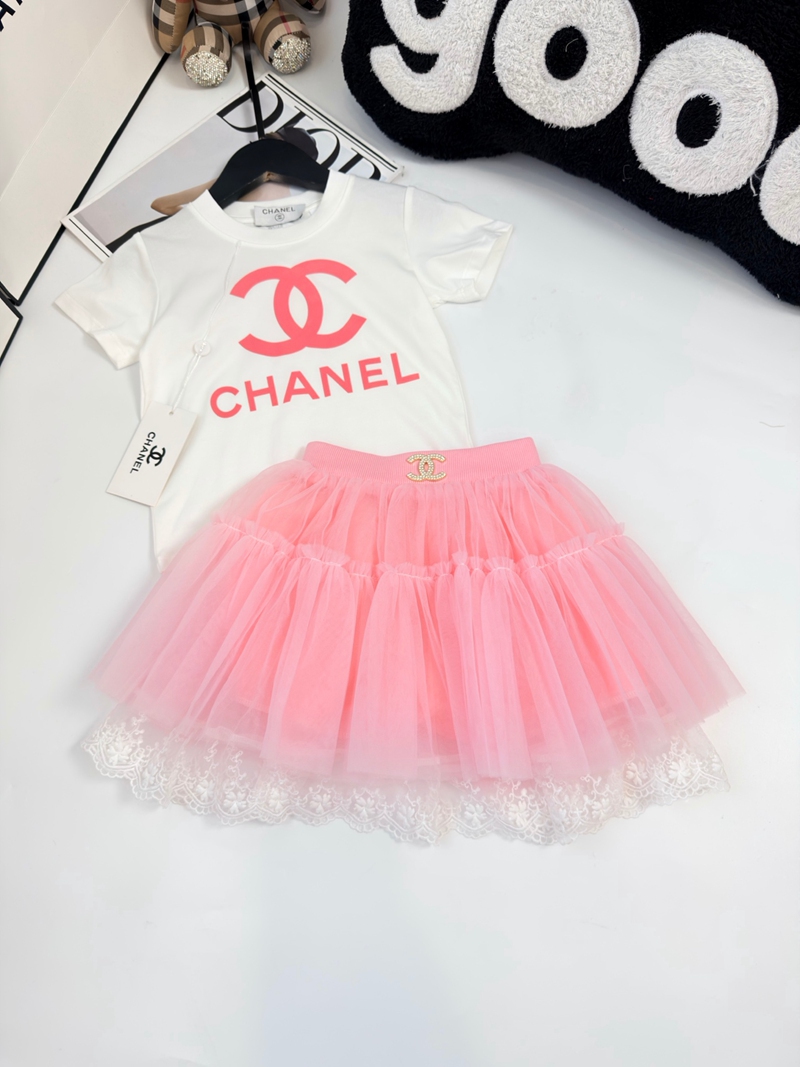 シャネルキッズ服 半袖Tシャツセット