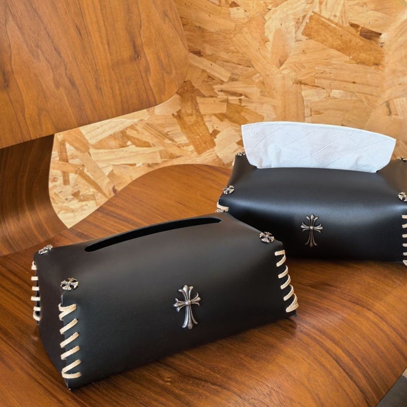 Chrome HeartsPUレザー ティッシュカバー