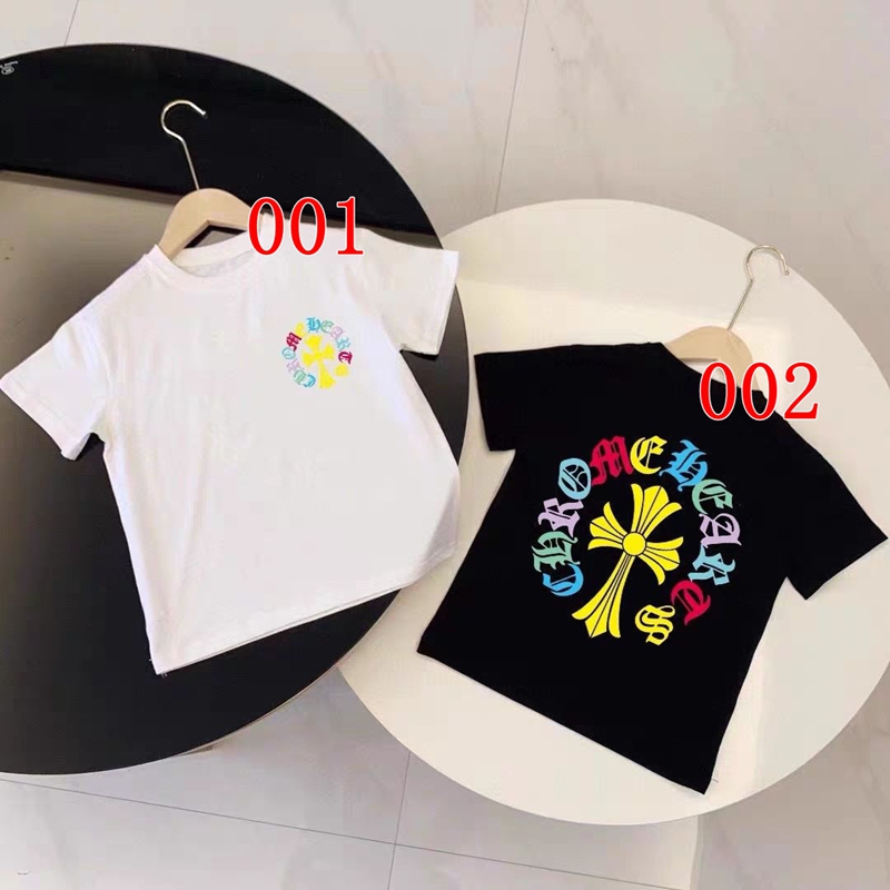 Chrome HeartsブランドキッズTシャツ