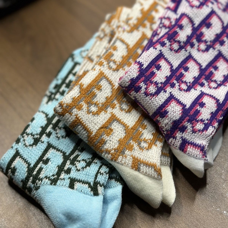 ブランドディオールソックス 男女兼用