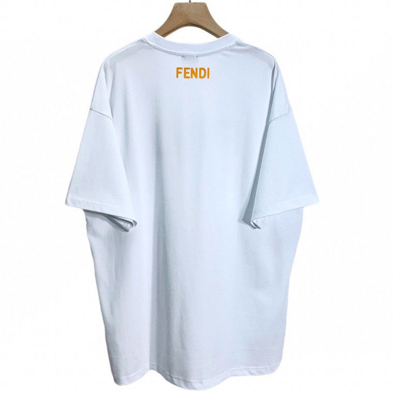 FENDIハイブランドtシャツ純綿肌に優しい