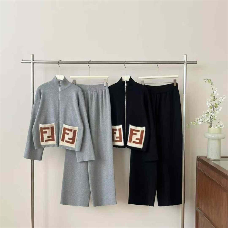 フェンディ ニット ワイドパンツ