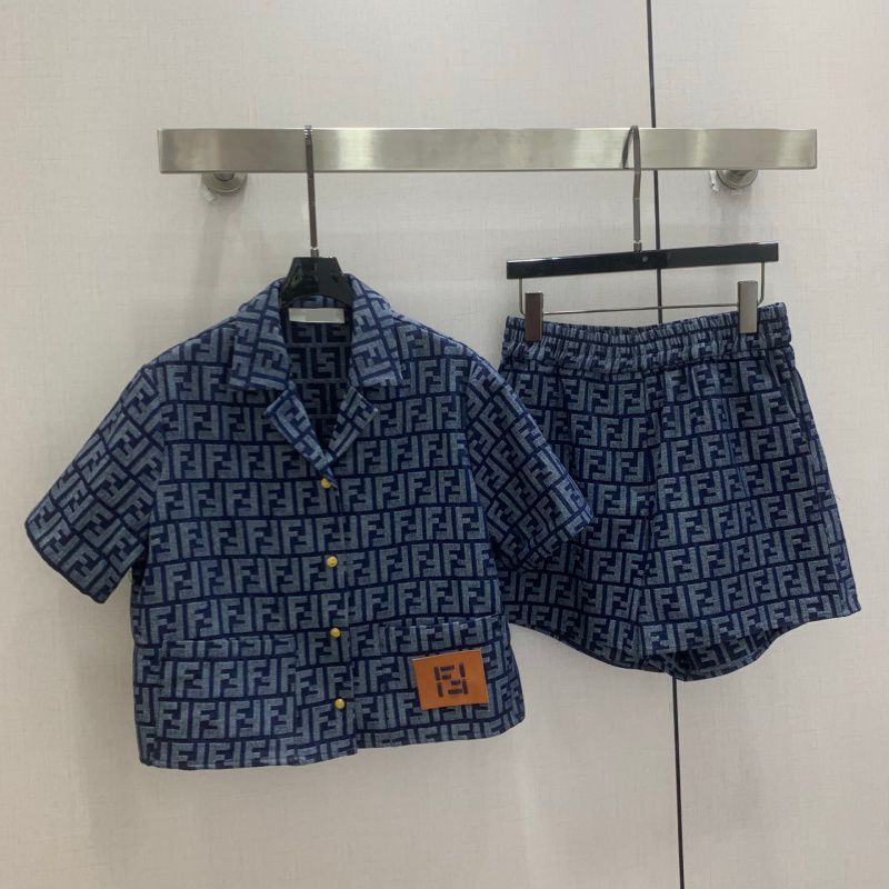 フェンディブランドデニム夏服