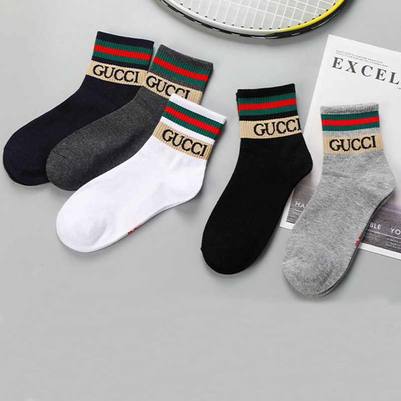 シンプル高品質コットンソフトミドルソックスGucci