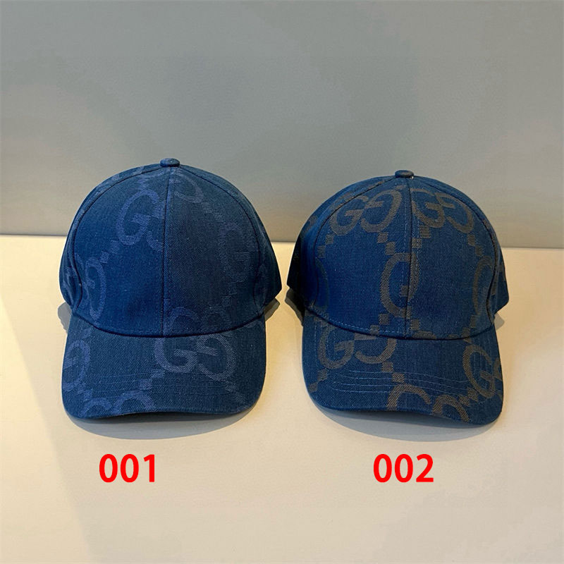 ブランドグッチデニム帽子