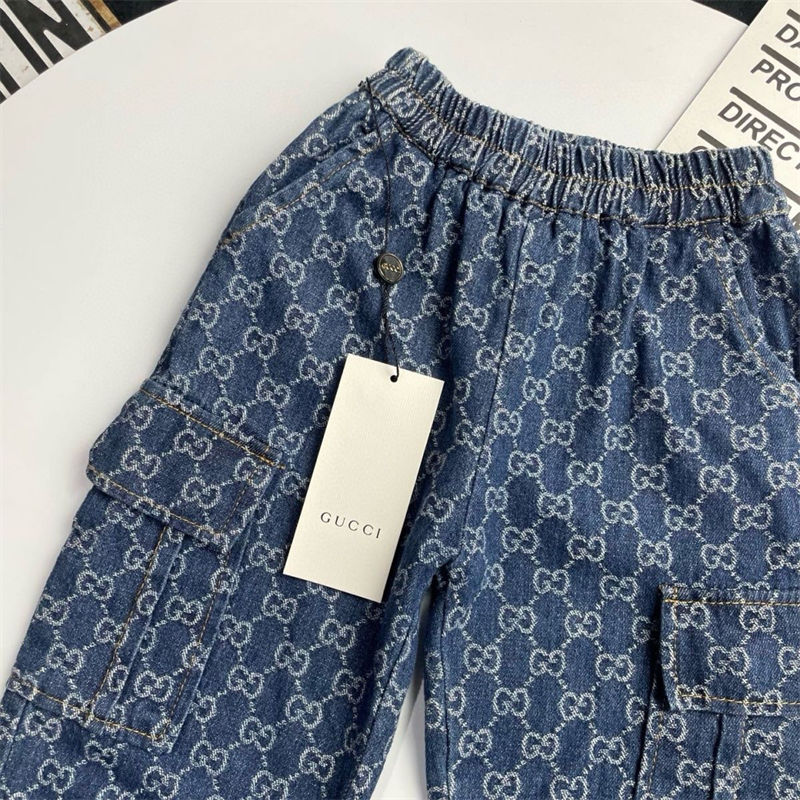 ブランドGUCCI子供デニムズボン