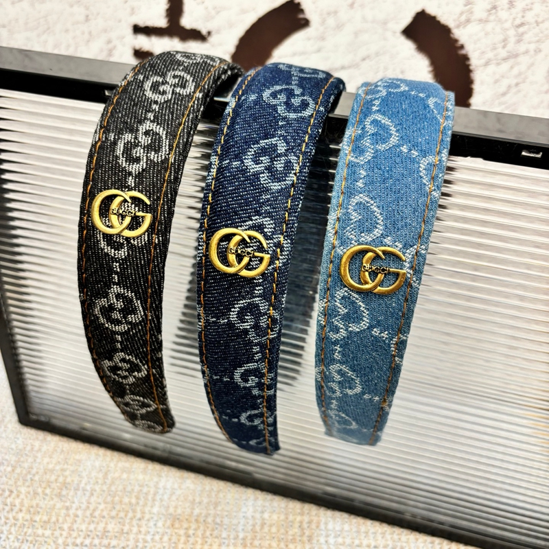 Gucci デニムカチューシャ 上質