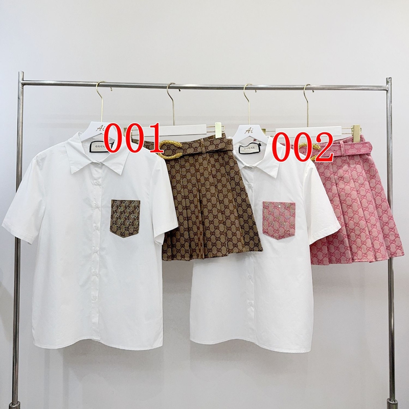 ブランドGucci ポケット柄デザインシャツ
