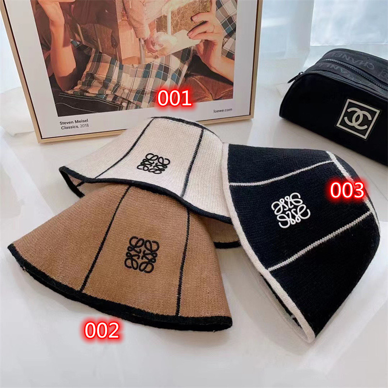 LOEWE beanie in wool Grey Blue - LOEWE