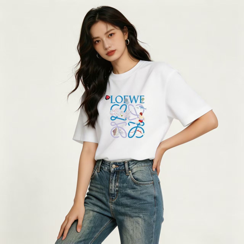 ブランドLOEWE ペア揃いtシャツ高品質