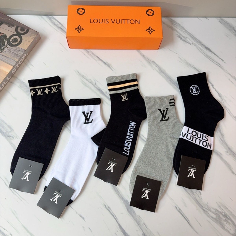 Lv ブランドミドルソックス 女の子好き