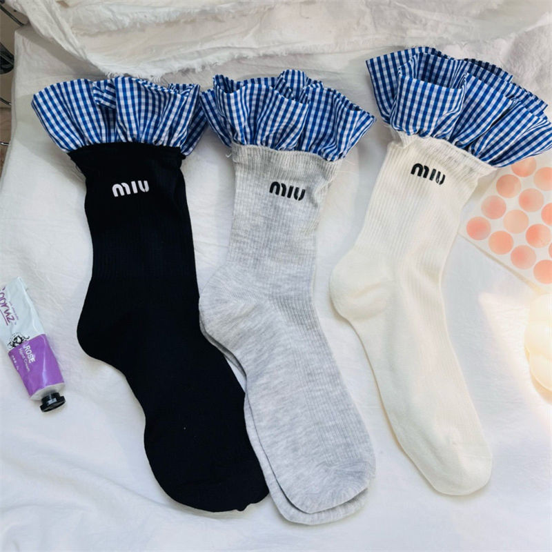 ハイブランドMiuMiu ソックス 綿製