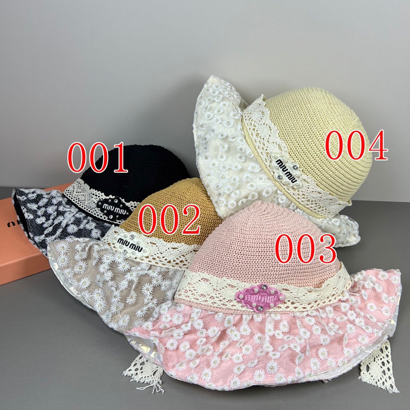 ハイブランドMiuMiu麦わら帽子ハット