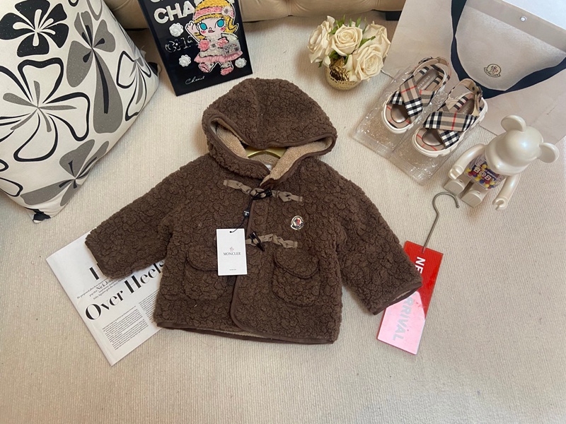 モンクレール子供ボアジャケット