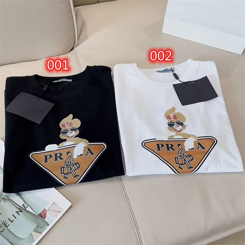 プラダ TシャツブランドPrada 夏 オーバーサイズ 